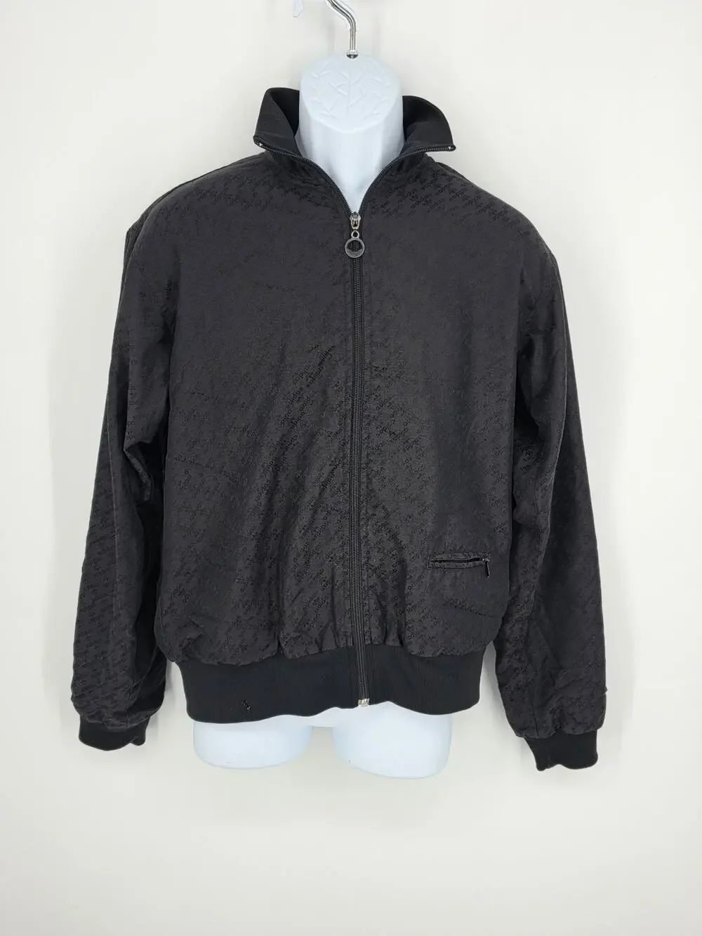 Vintage 2003 Adidas Originals Track Jacket Mens Medium Black Monogram Trefoil